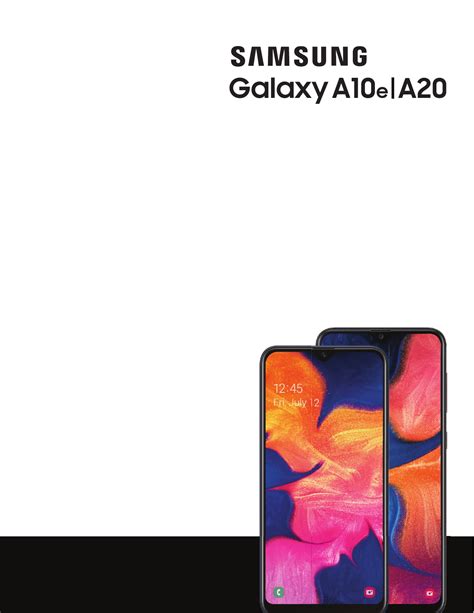 User manual Samsung Galaxy A10e (English .